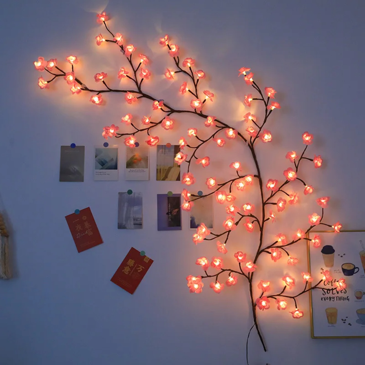 Wall Decor Lighting Tree - إضاءة LED على شكل شجرة الكرز