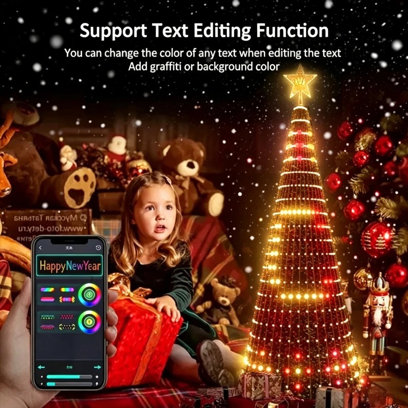 Lighting Tree Decor - إضاءة ذكية RGB لتزيين قمة شجرة
