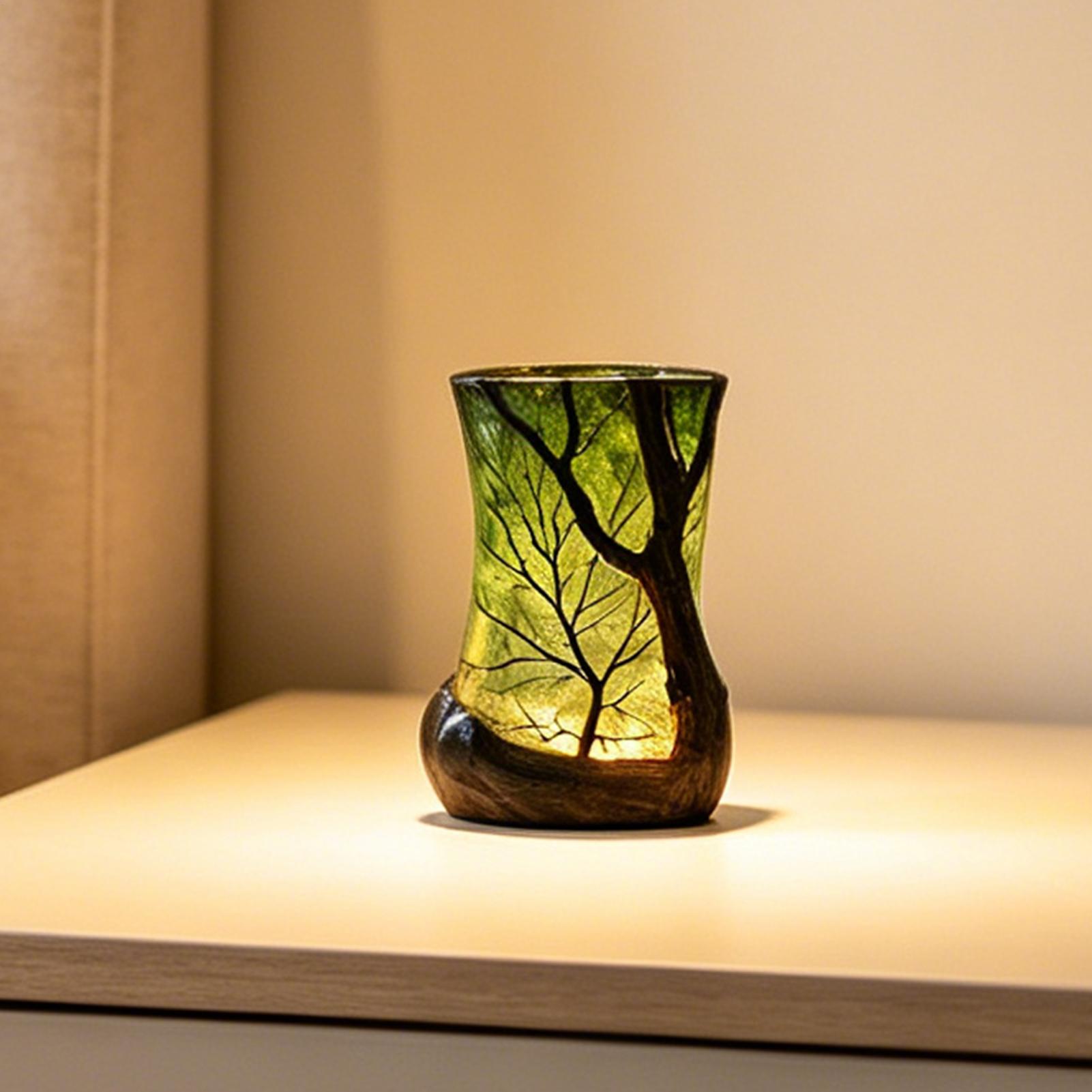 Lighting Decorative - مصباح طاولة جانبي على شكل غابة،