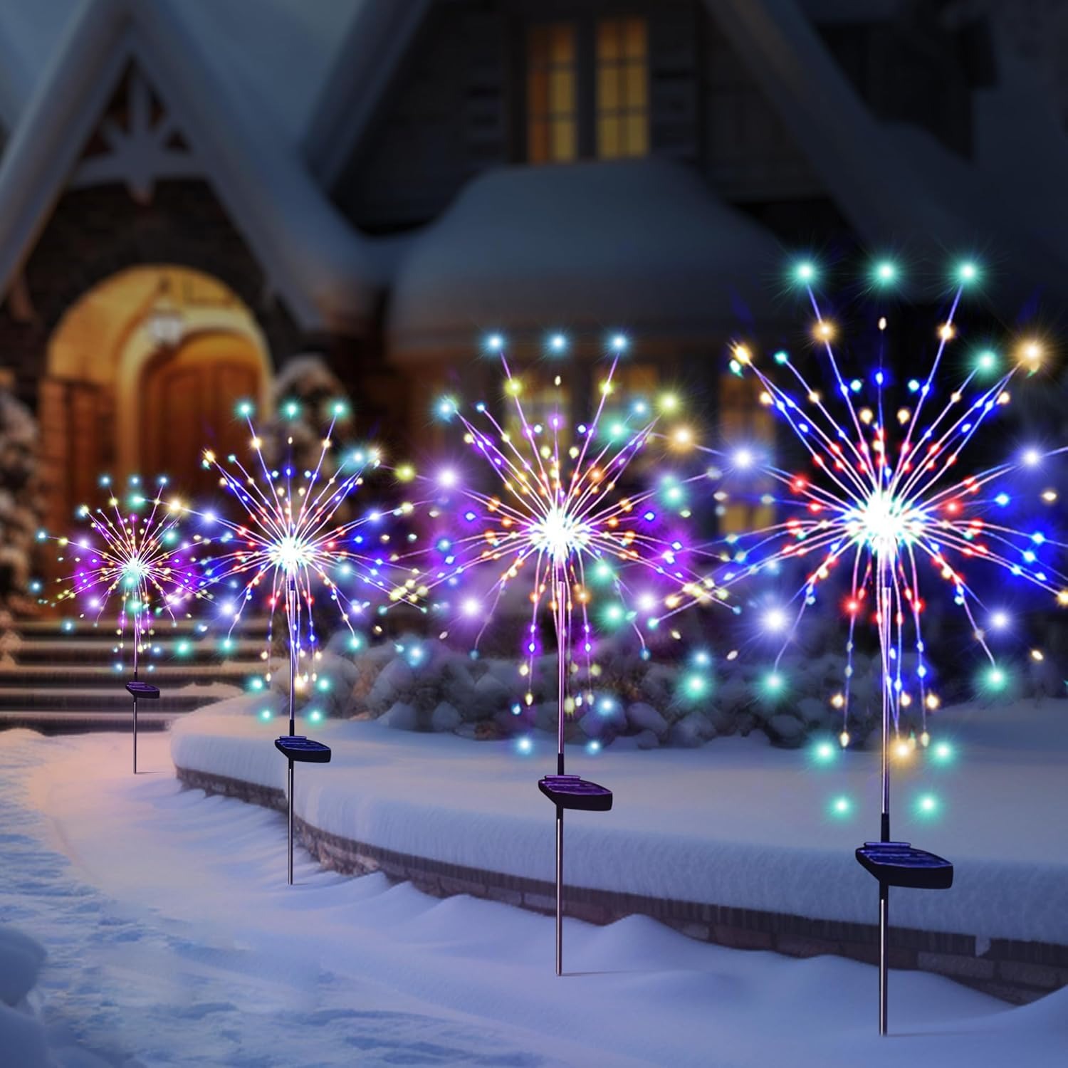 Outdoor Lighting Wedding Decor - الشمسية LED الألعاب النارية الجنية أضواء