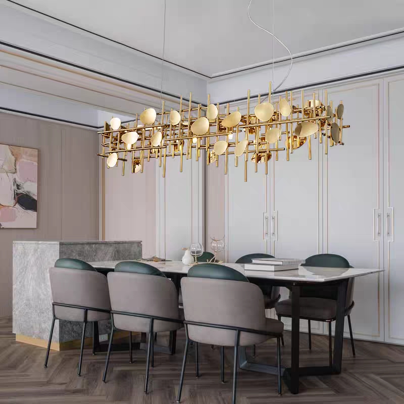 Lighting Decoration Ideas For Home - مصباح معلق بتصميم هندسي عصري، إضاءة