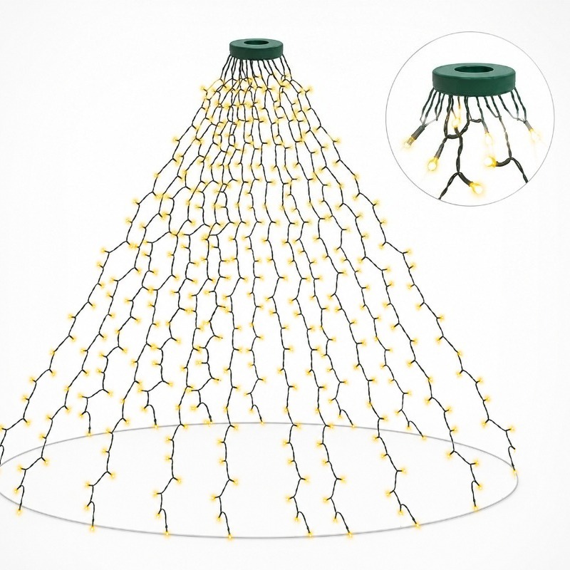 Lighting Tree Decor - أضواء LED مقاومة للماء تعمل بـUSB،