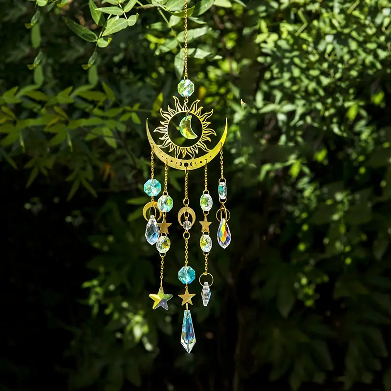 Outdoor Lighting Wedding Decor - قطعة واحدة من جرس الرياح الكريستالي