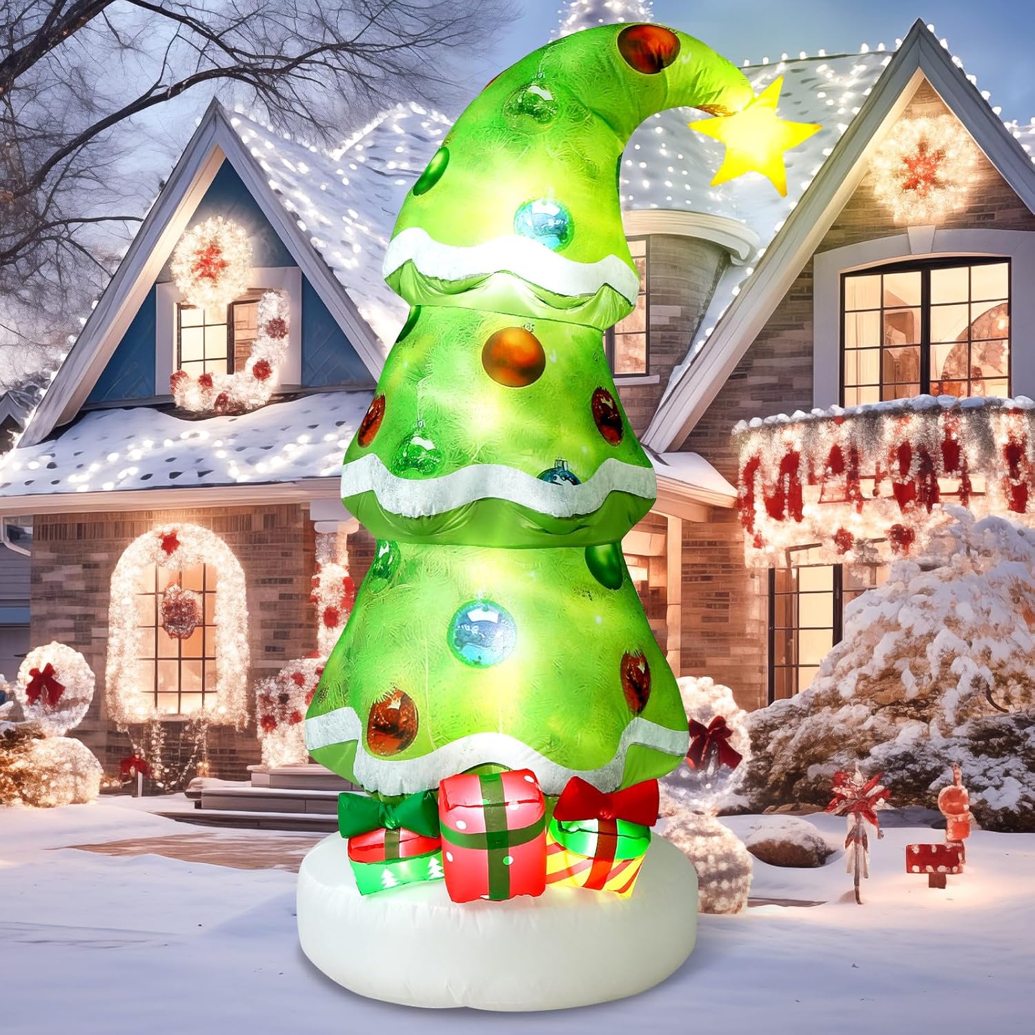 Lighting Tree Decor - شجرة عيد الميلاد القابلة للنفخ بطول