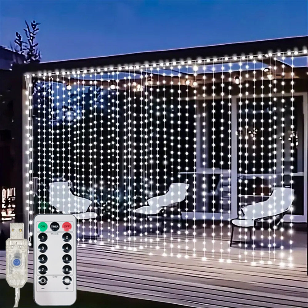 Lighting Decor For Diwali - 3/6 متر USB LED الستار 8