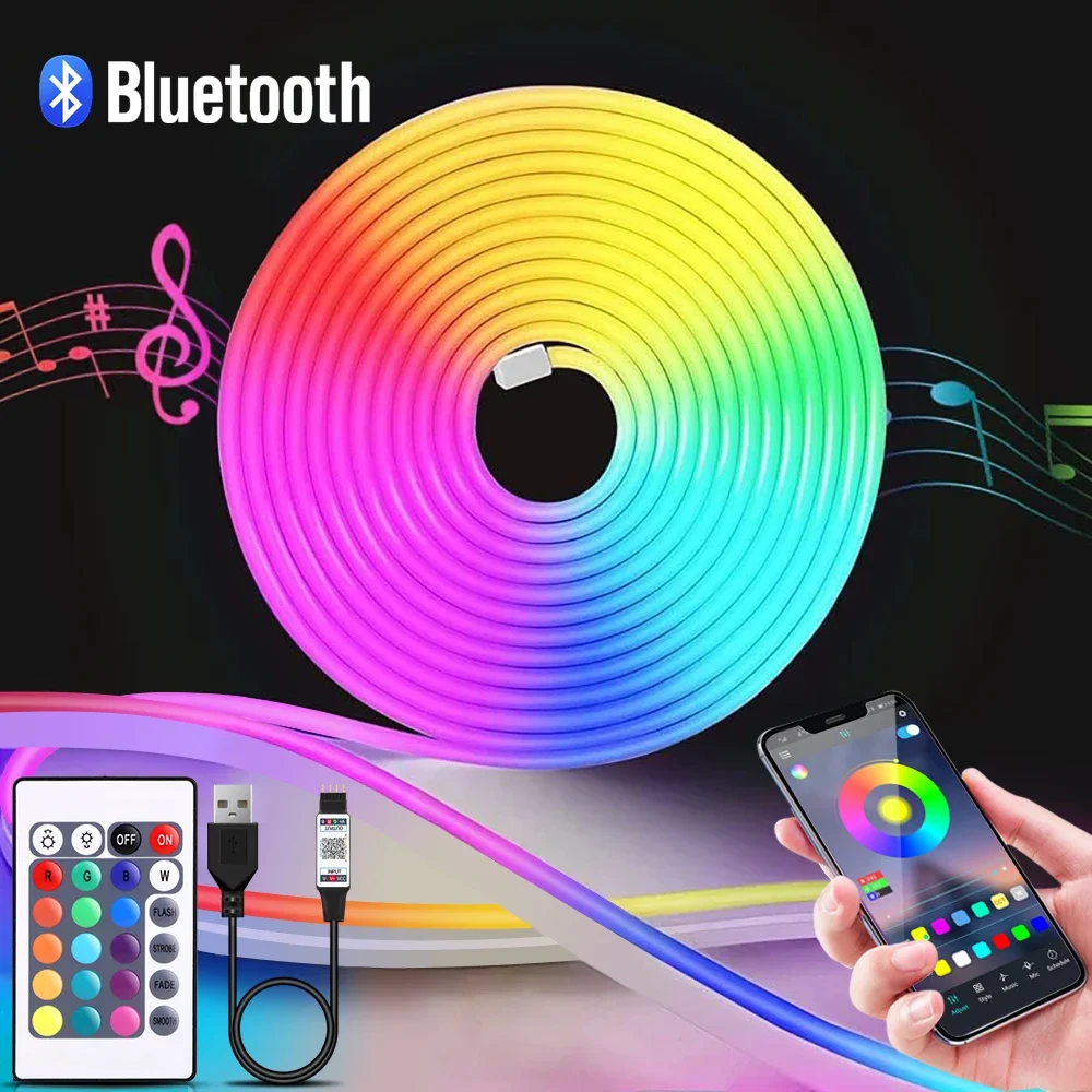 Lighting Decor For Home - 1-5 متر RGB LED شريط ضوء