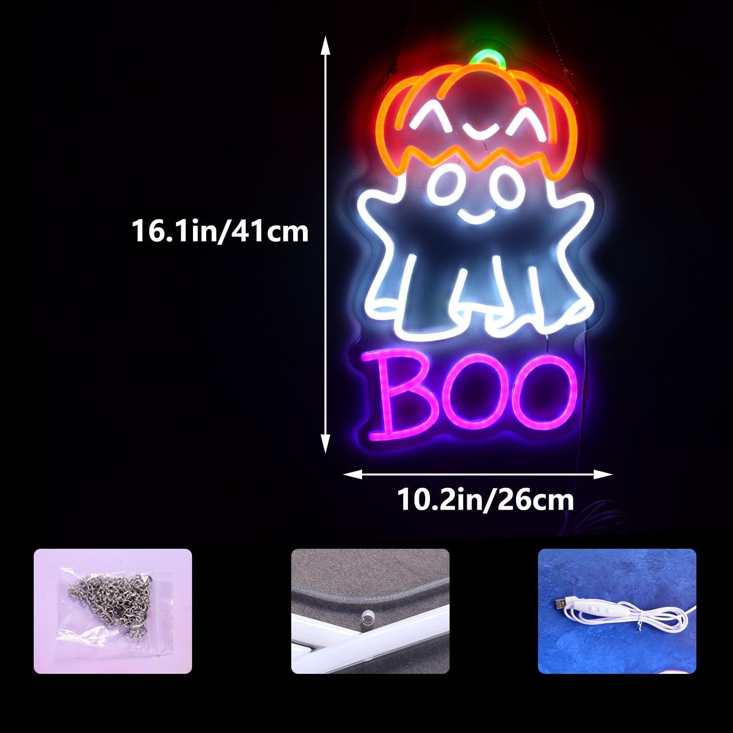 لافتة نيون LED لطيفة على شكل ش - مراجعة Home Decor Lighting Tricks وسعره