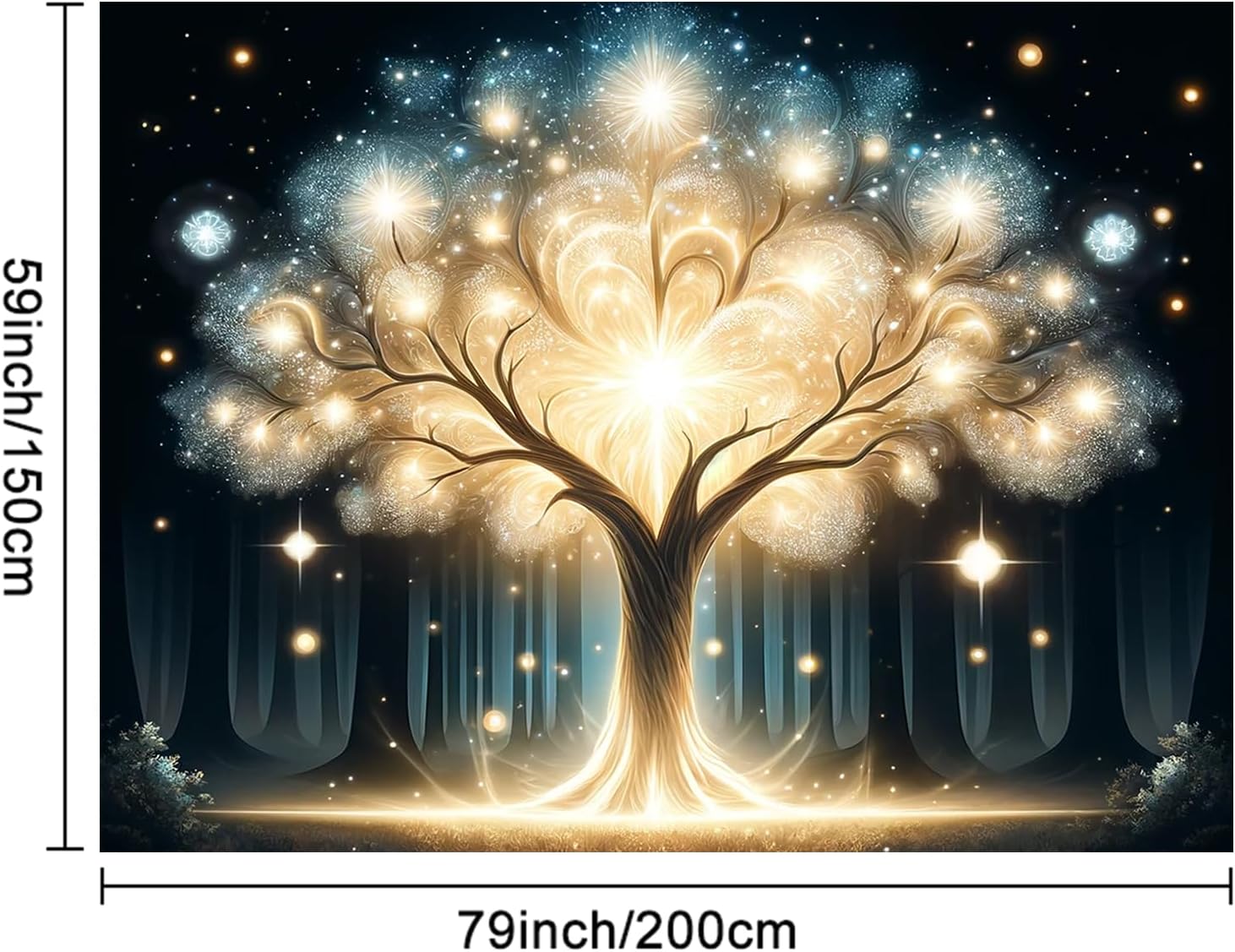شجرة الروح المتوهجة الأشعة فوق - مراجعة Wall Decor Lighting Tree وسعره