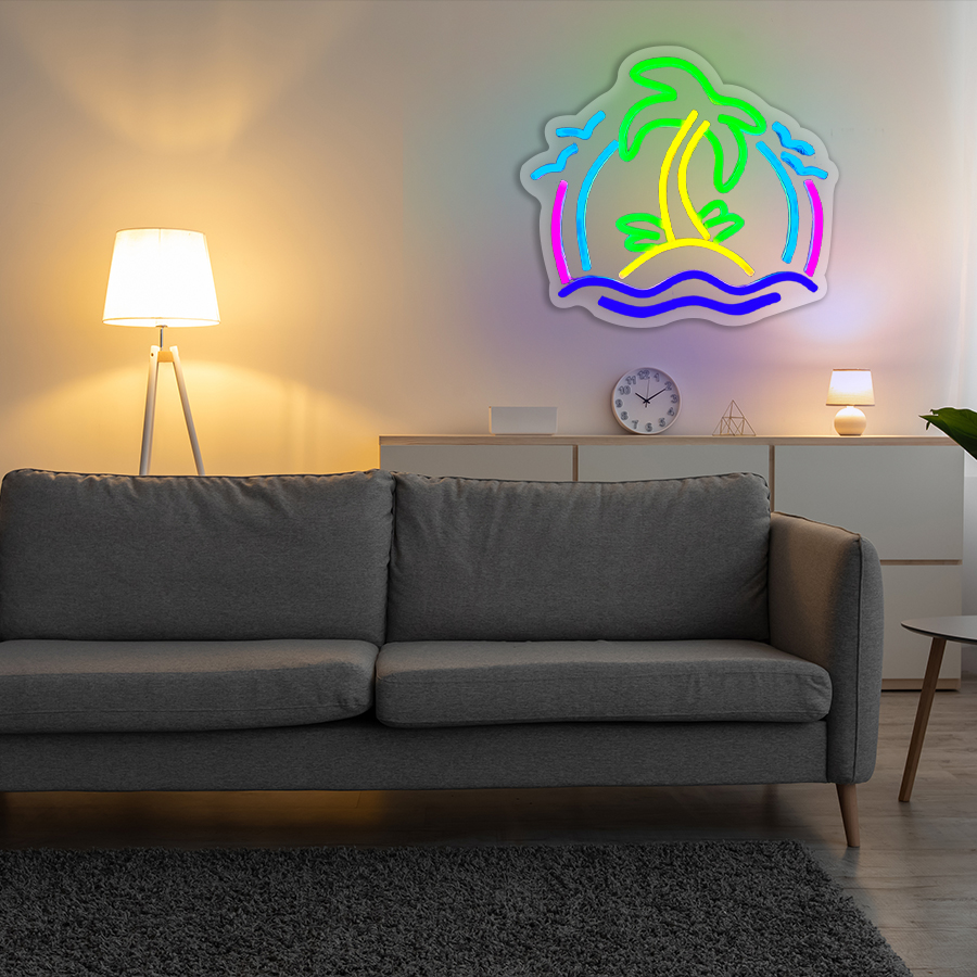 لافتة نيون على شكل شجرة جوز ال - مراجعة Wall Decor Lighting Tree وسعره