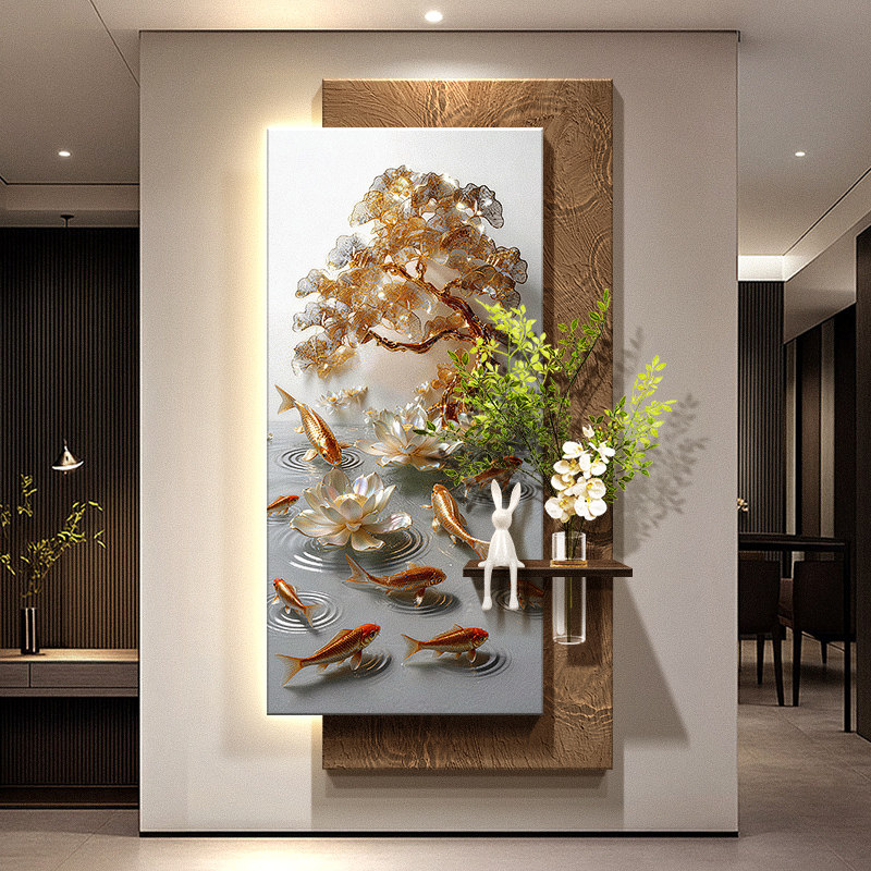 لوحة جدارية معلقة لتزيين المدخ - مراجعة Wall Decor Lighting Tree وسعره