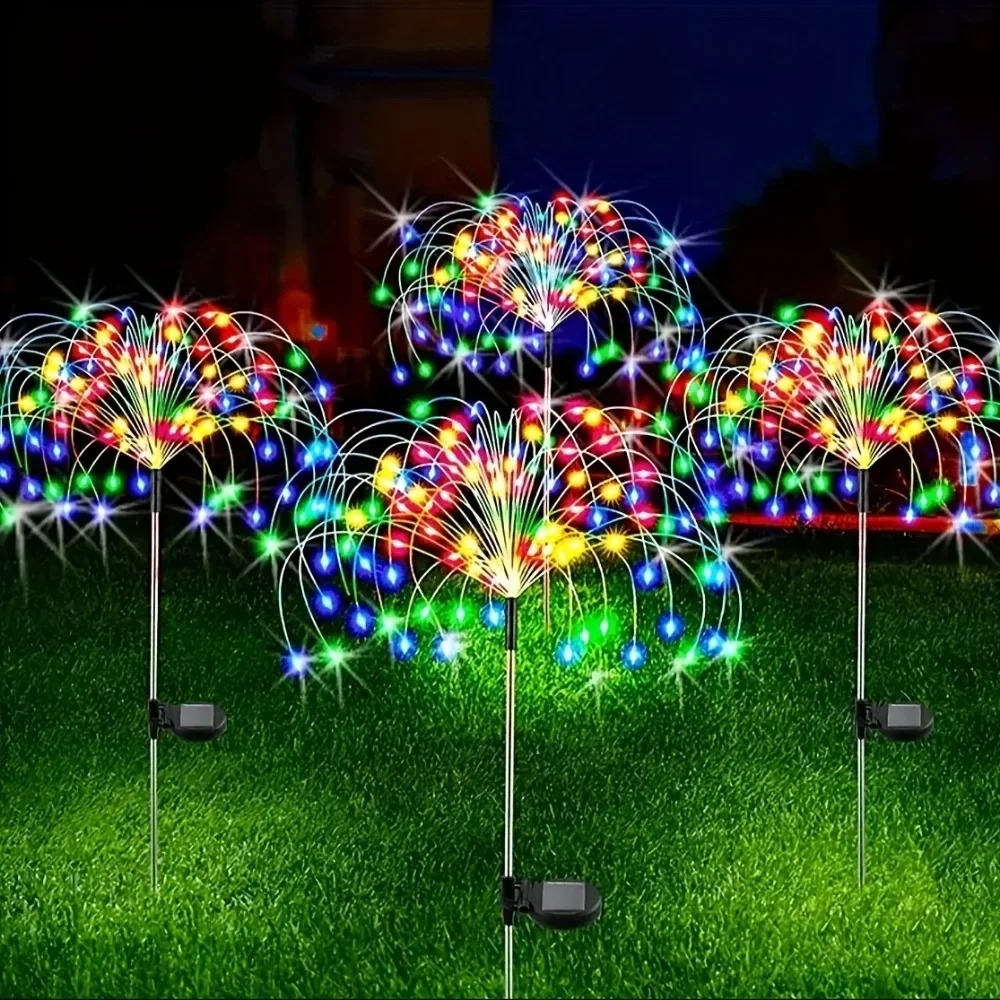 الشمسية LED الألعاب النارية ال - مراجعة Outdoor Lighting Wedding Decor وسعره