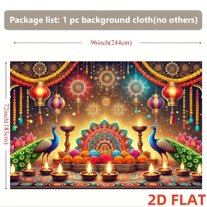 فانوس طاووس لديوالي، نمط ماندا - مراجعة Lighting Decor For Diwali وسعره