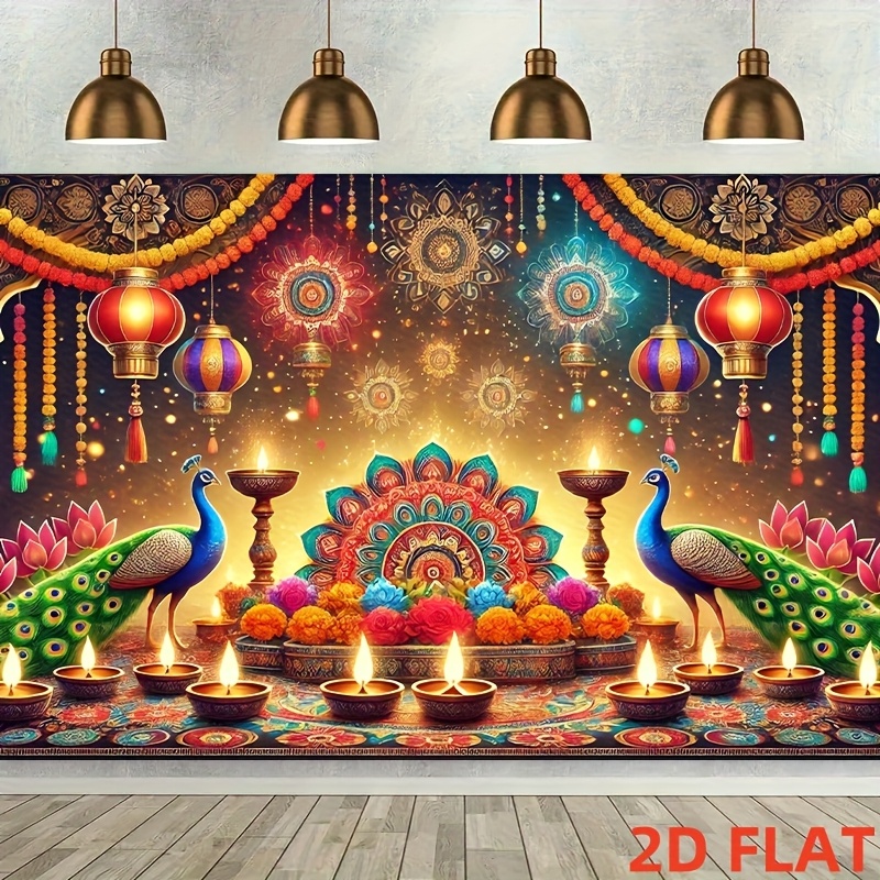 فانوس طاووس لديوالي، نمط ماندا - مراجعة Lighting Decor For Diwali وسعره