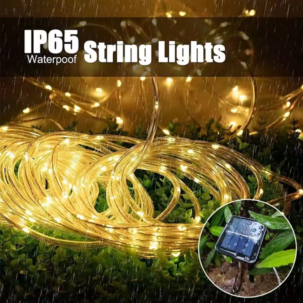 أضواء LED خارجية تعمل بالطاقة  - مراجعة Outdoor Lighting Wedding Decor وسعره