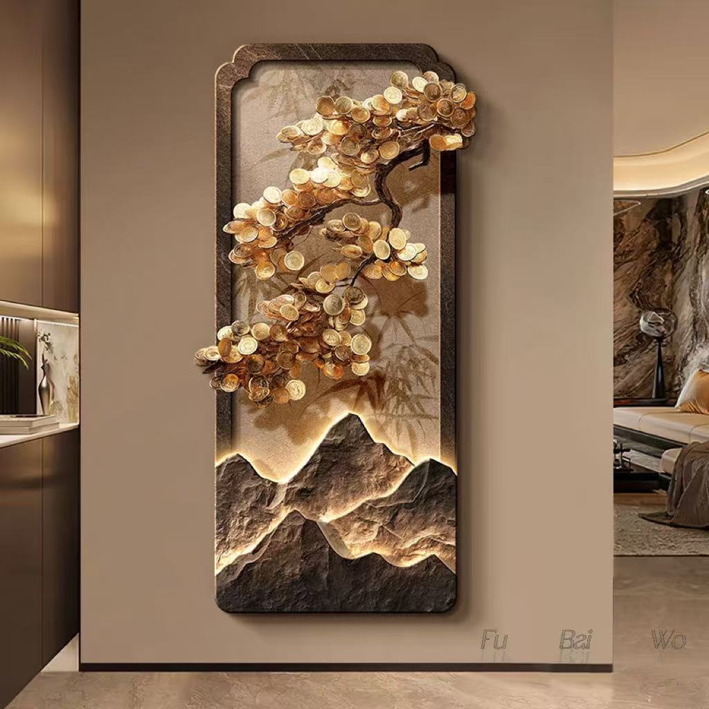 لوحة تزيين مدخل شجرة فاخرة على - مراجعة Wall Decor Lighting Tree وسعره