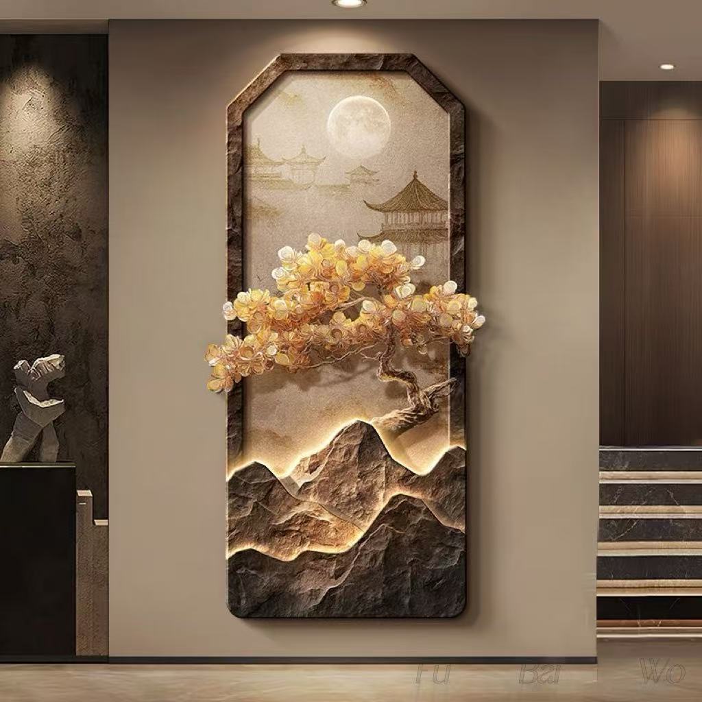 لوحة تزيين مدخل شجرة فاخرة على - مراجعة Wall Decor Lighting Tree وسعره