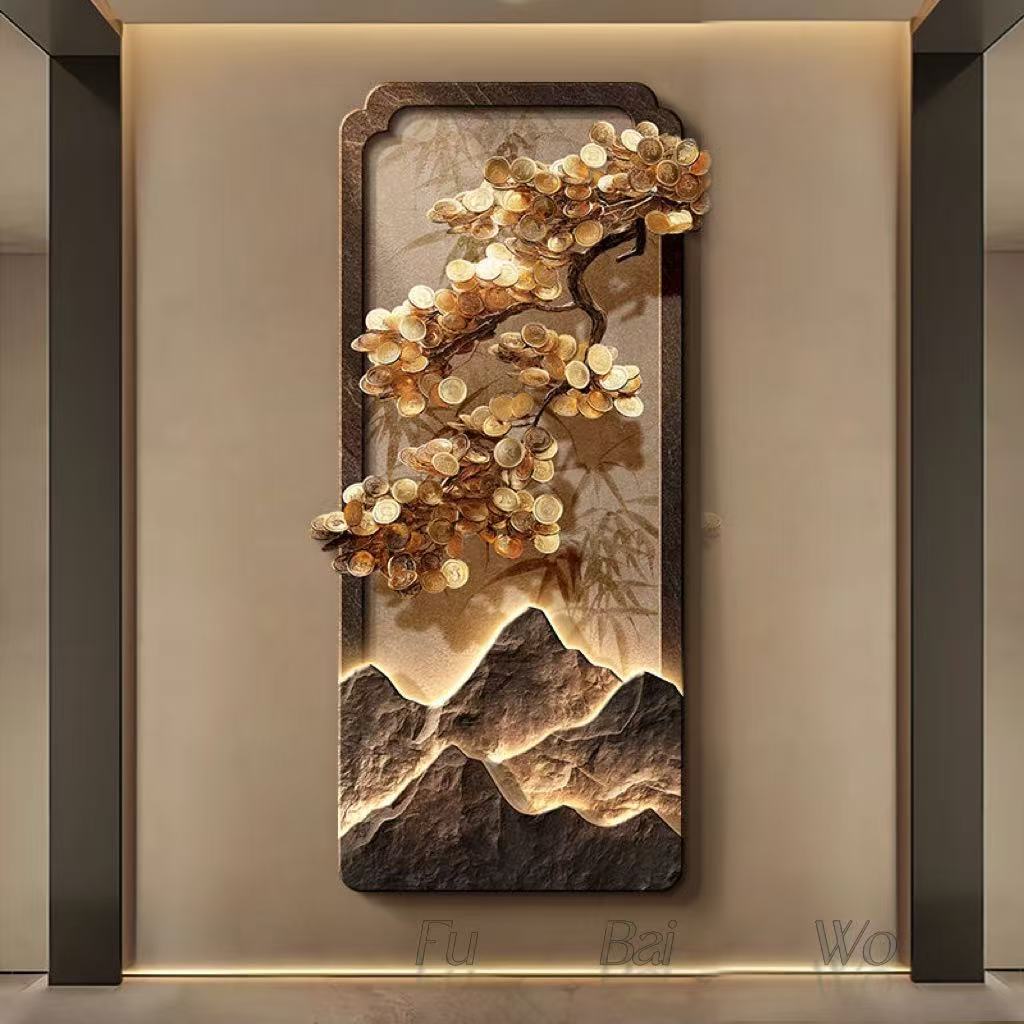 لوحة تزيين مدخل شجرة فاخرة على - مراجعة Wall Decor Lighting Tree وسعره