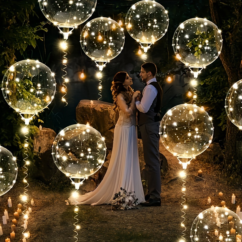 مجموعة من 20 قطعة من بالونات ب - مراجعة Outdoor Lighting Wedding Decor وسعره