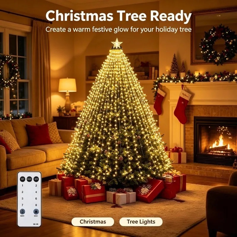 أضواء LED مقاومة للماء تعمل بـ - مراجعة Lighting Tree Decor وسعره