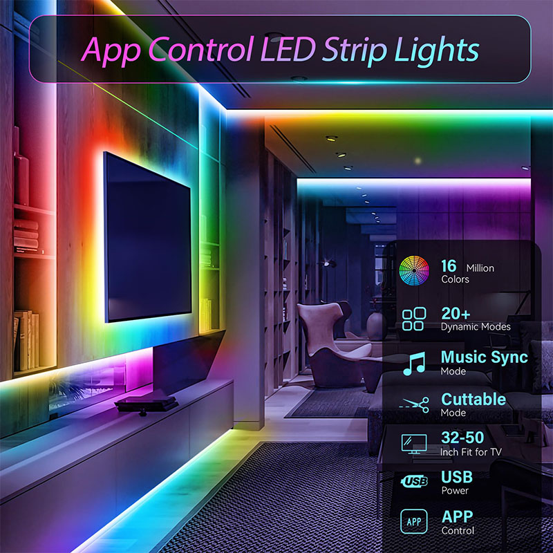 شريط إضاءة LED RGB بتقنية USB  - مراجعة Lighting Decor For Diwali وسعره