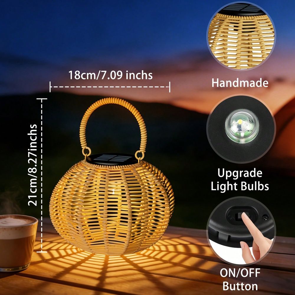 مصباح شمسي من الروطان للديكور  - مراجعة Outdoor Lighting Wedding Decor وسعره