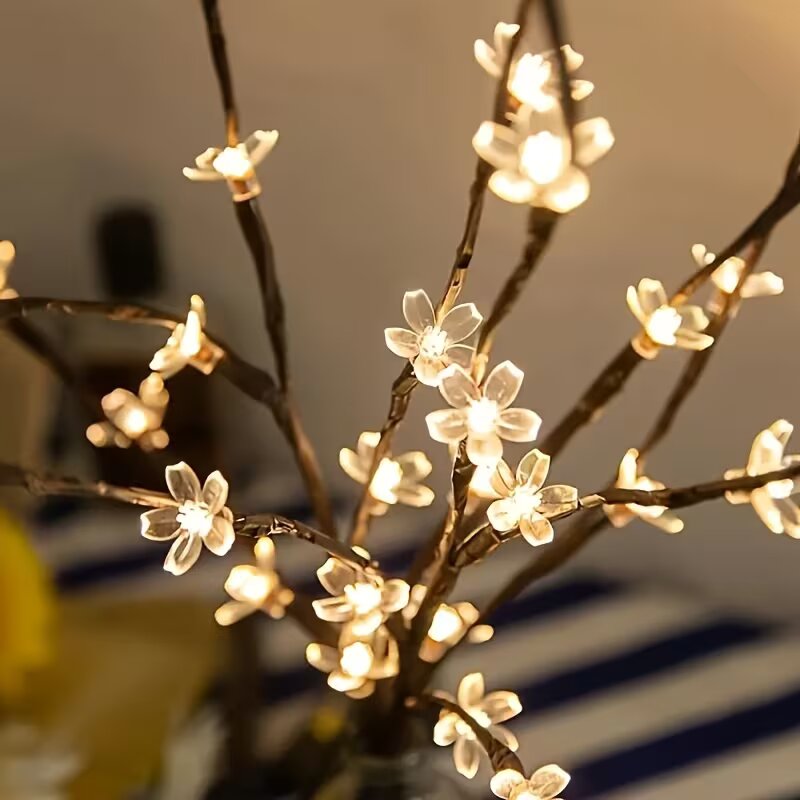 1/2 قطعة إضاءة على شكل فروع شج - مراجعة Lighting Tree Decor وسعره