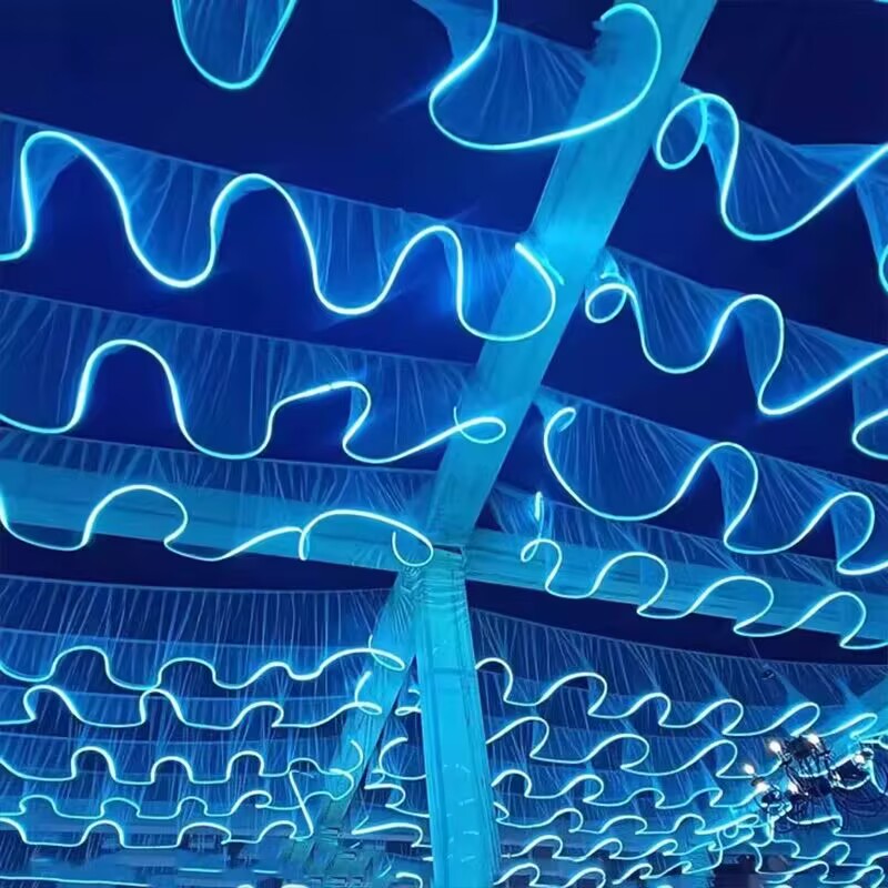 زينة سقف للأعراس، ستارة شبكية  - مراجعة Outdoor Lighting Wedding Decor وسعره