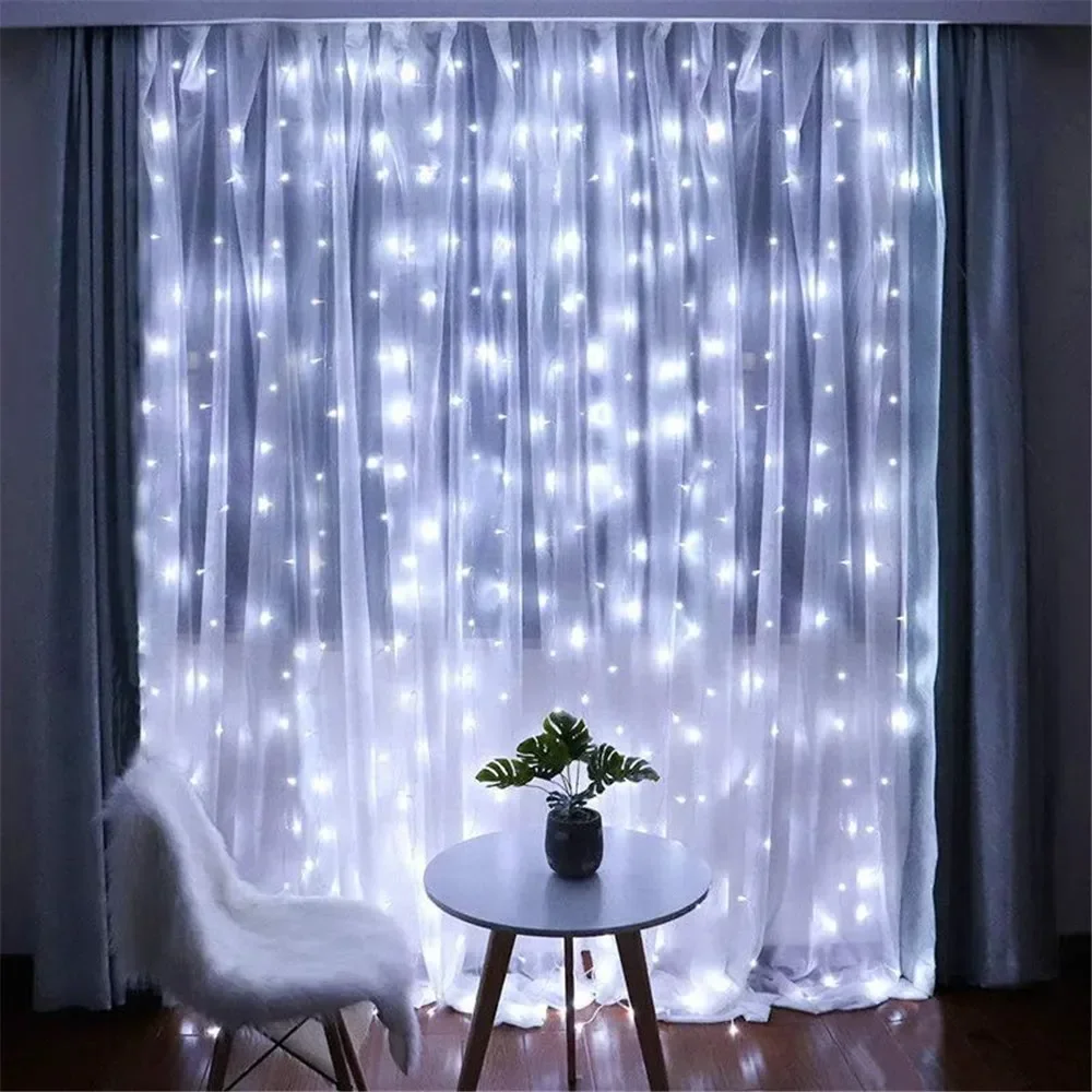 3/6 متر USB LED الستار 8 طرق ا - مراجعة Lighting Decor For Diwali وسعره