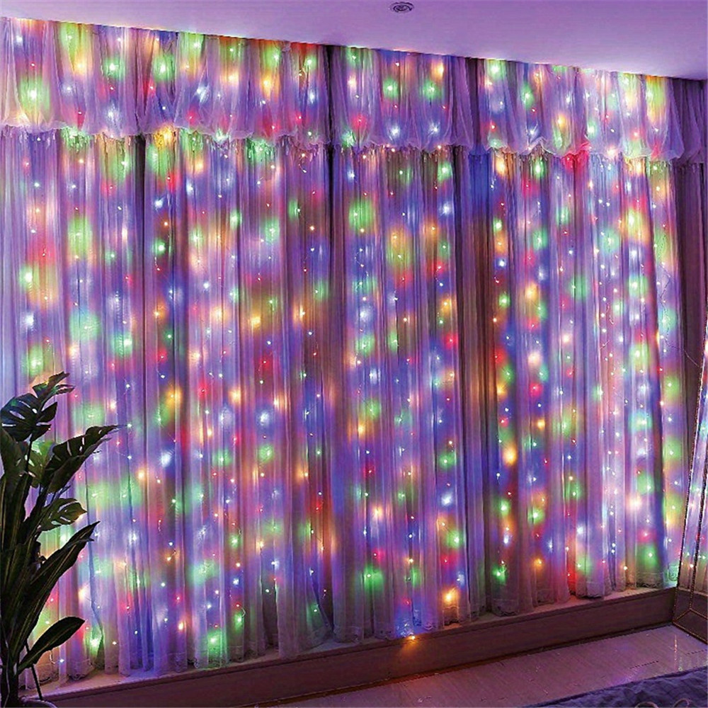 3/6 متر USB LED الستار 8 طرق ا - مراجعة Lighting Decor For Diwali وسعره