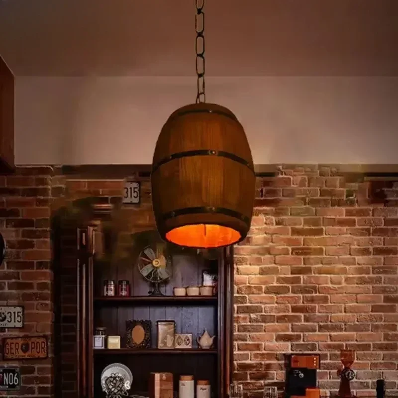 مصباح ريفي عتيق، ثريا خشبية مع - مراجعة Lighting Decor For Home وسعره