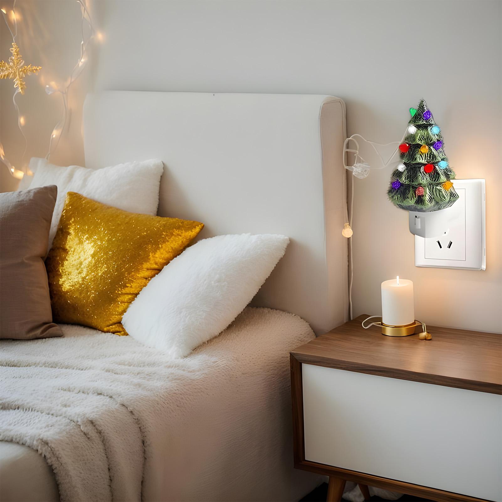 شجرة عيد الميلاد ضوء الليل الر - مراجعة Wall Decor Lighting Tree وسعره