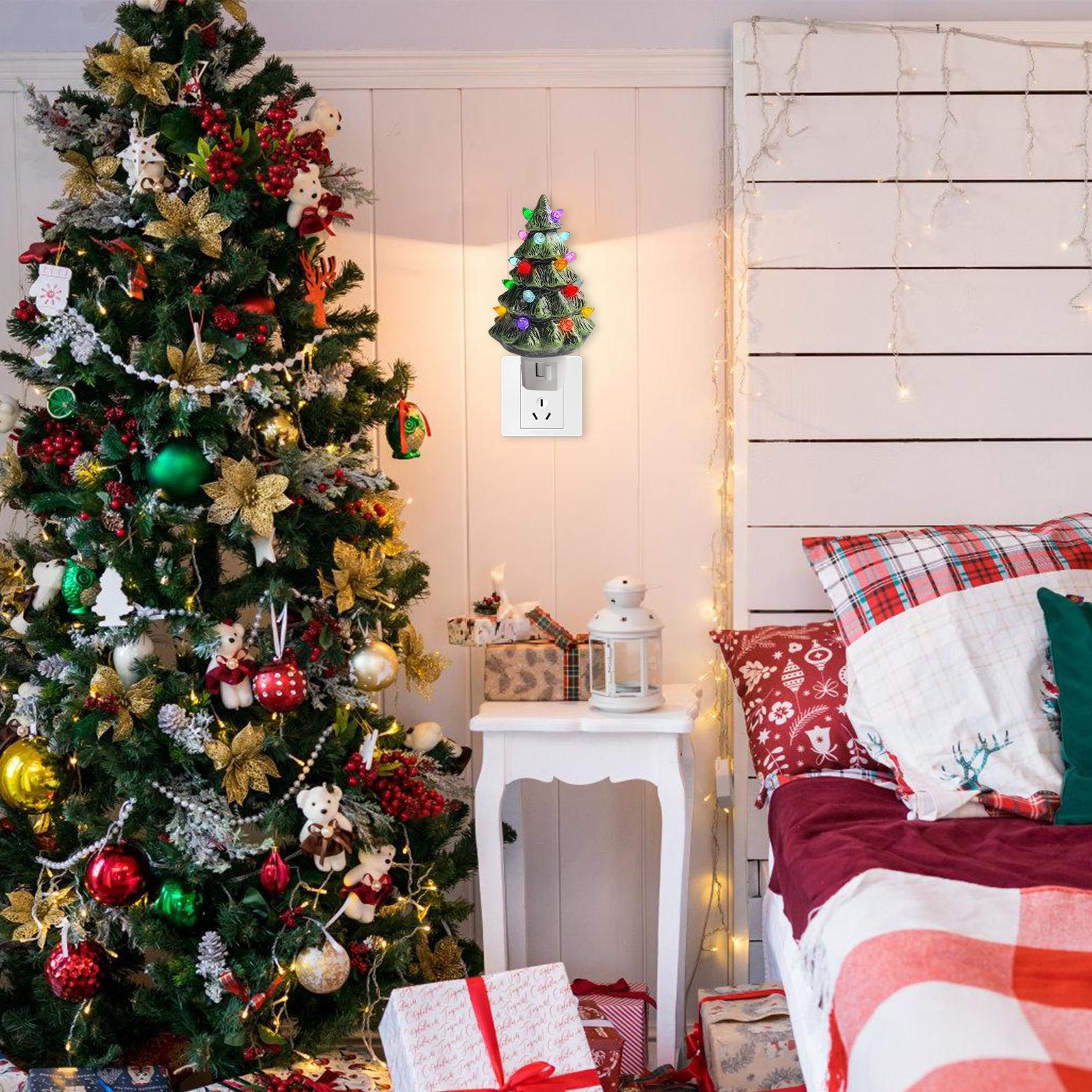 شجرة عيد الميلاد ضوء الليل الر - مراجعة Wall Decor Lighting Tree وسعره